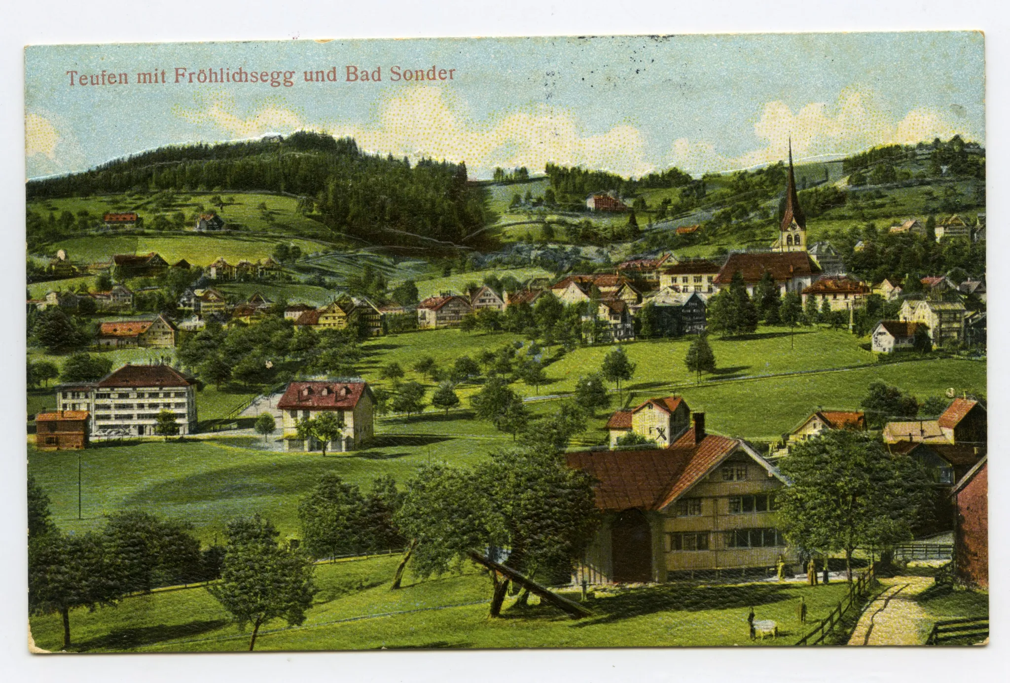 Blick zu Bad Sonder und Frölichsegg (vgl. Hc.15-16)