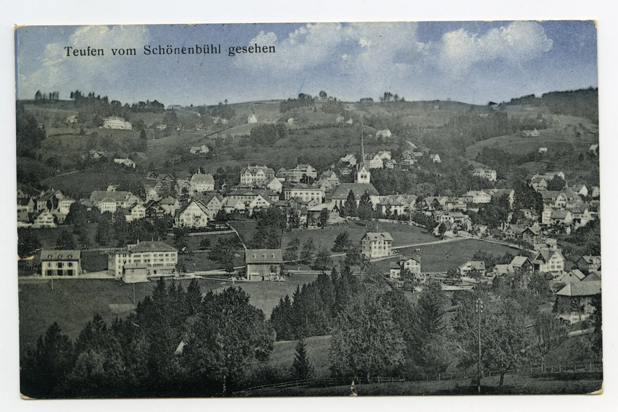 mit Bahnhof und Krankenhaus, Blick zu Bad Sonder und Schäflisegg