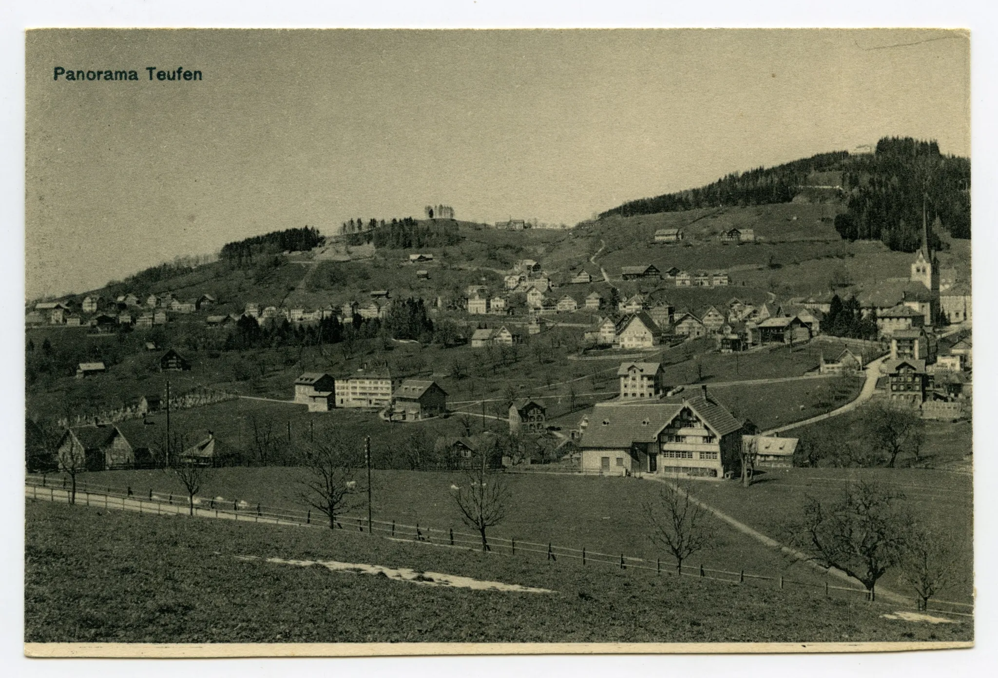 ab Haslenstrasse / Schönenbüel, von Grubenmannkirche bis Stofel/Eggli, Blick zu Fernblick, Frölichsegg, Schwendibüel