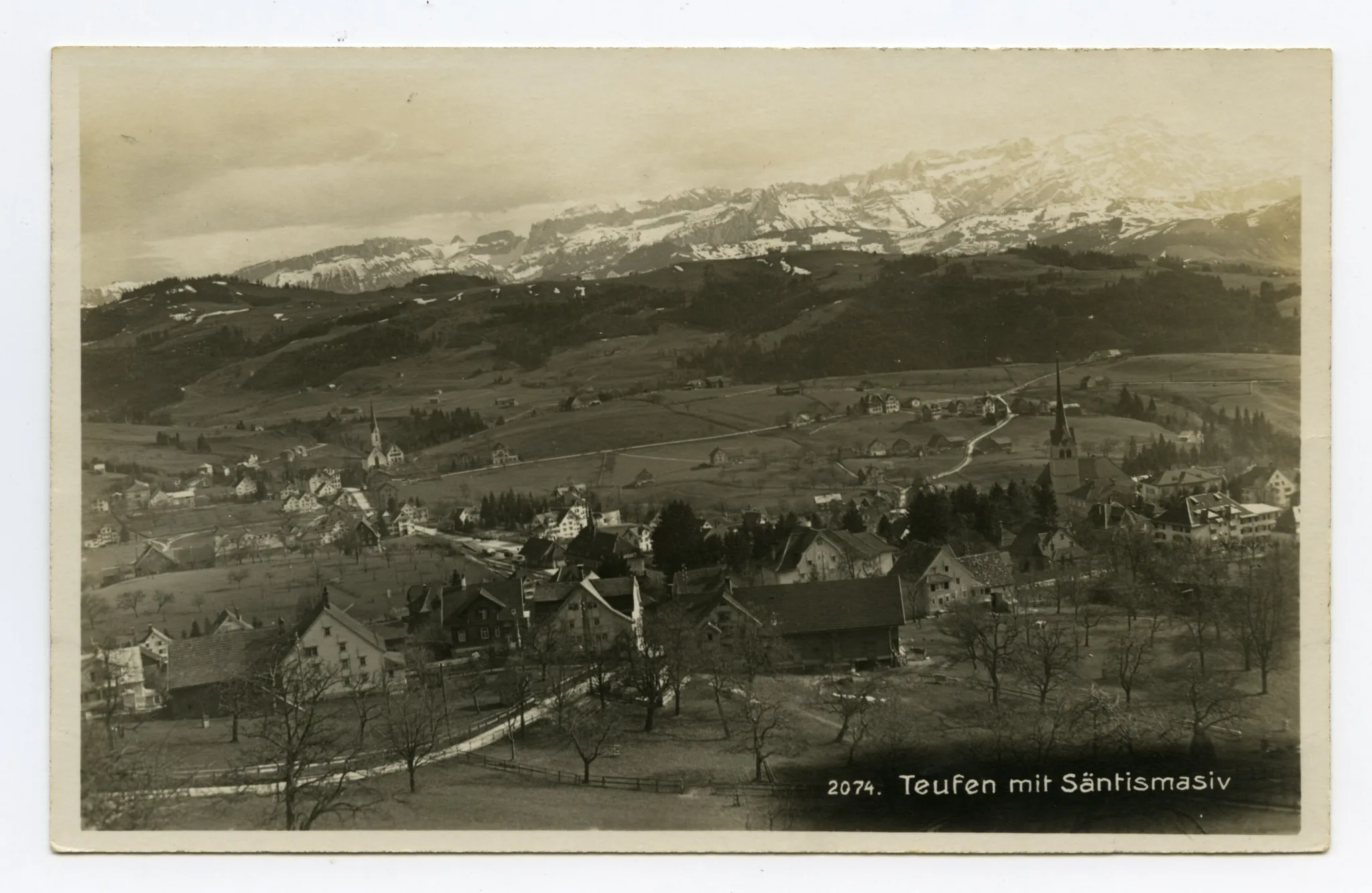 mit beiden Dorfkirchen