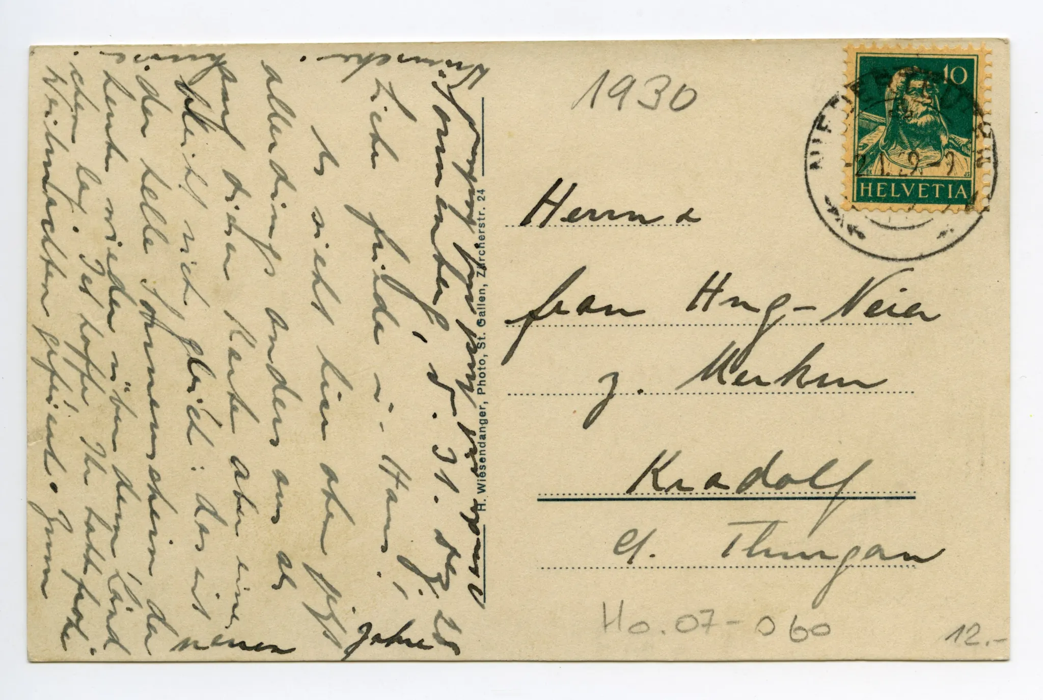 Rückseite mit Text
