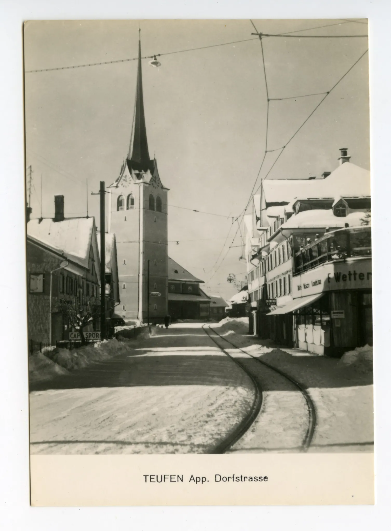 Bekleidung F. Wetter, Confiserie „Spörri“, Grubenkannkirche