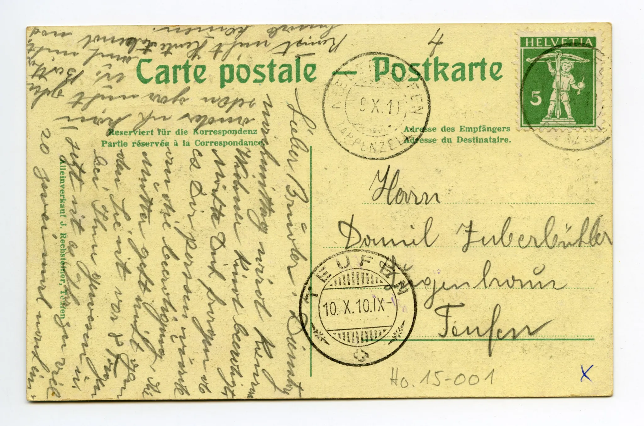 mit einfahrendem Zug und Passanten (vgl. Hc.07-05)