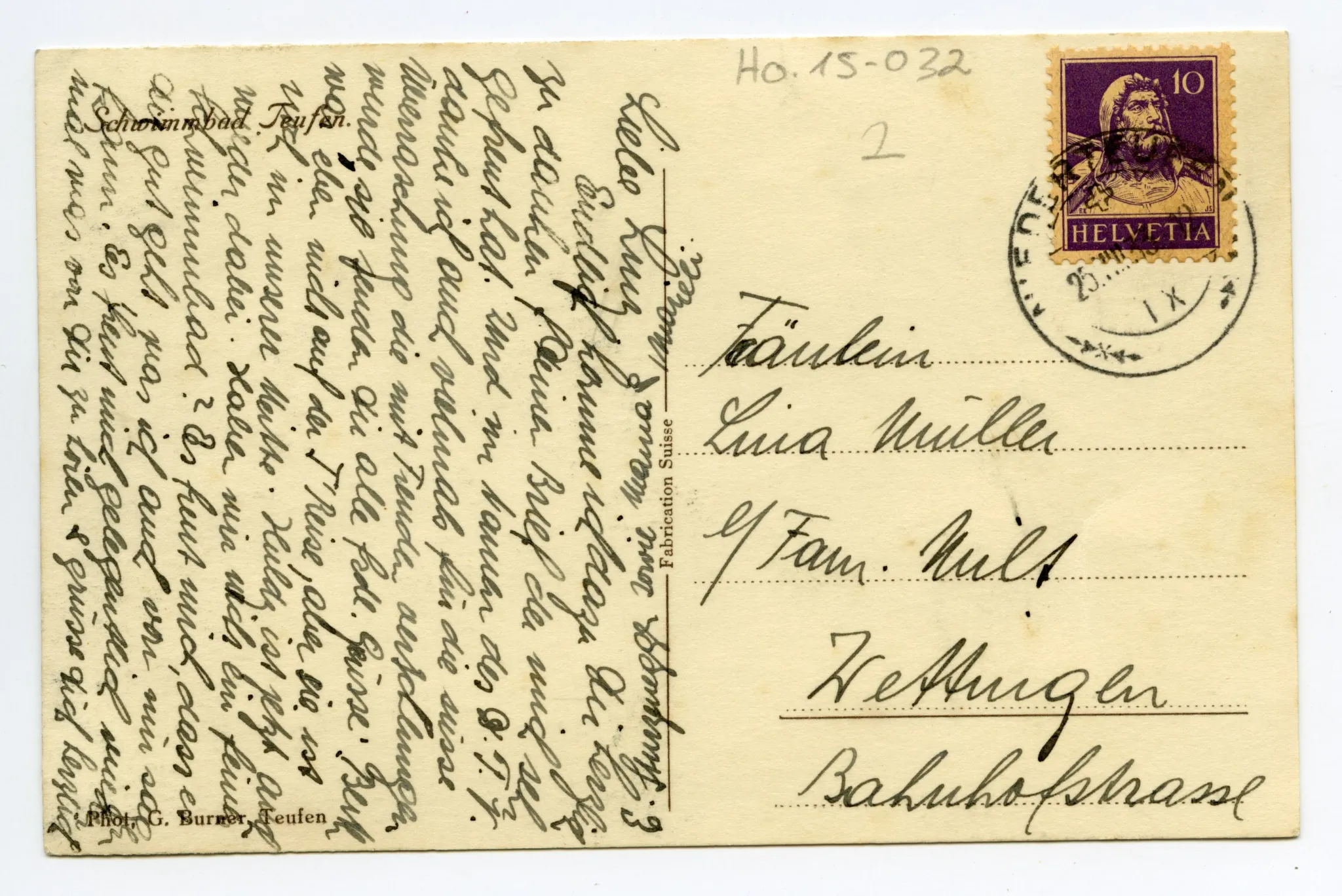 Einweihung Schwimmbad, Aug. 1933; (vgl. Hc.07-16)