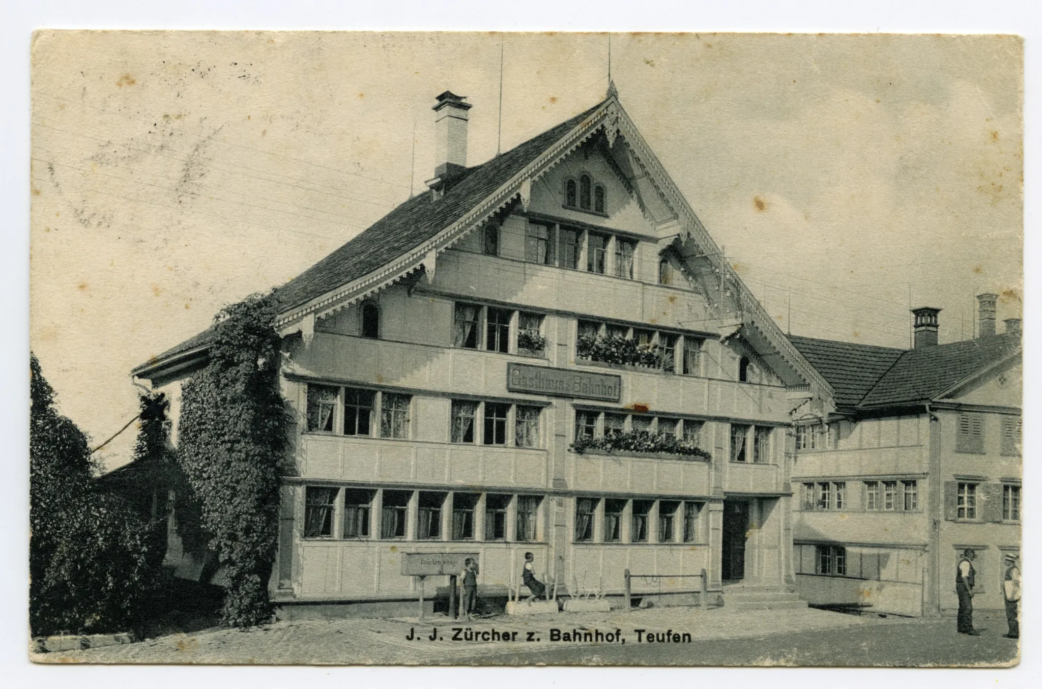 Ansicht mit Brückenwaage (vgl. Hc.08-44, Postkarte identisch)