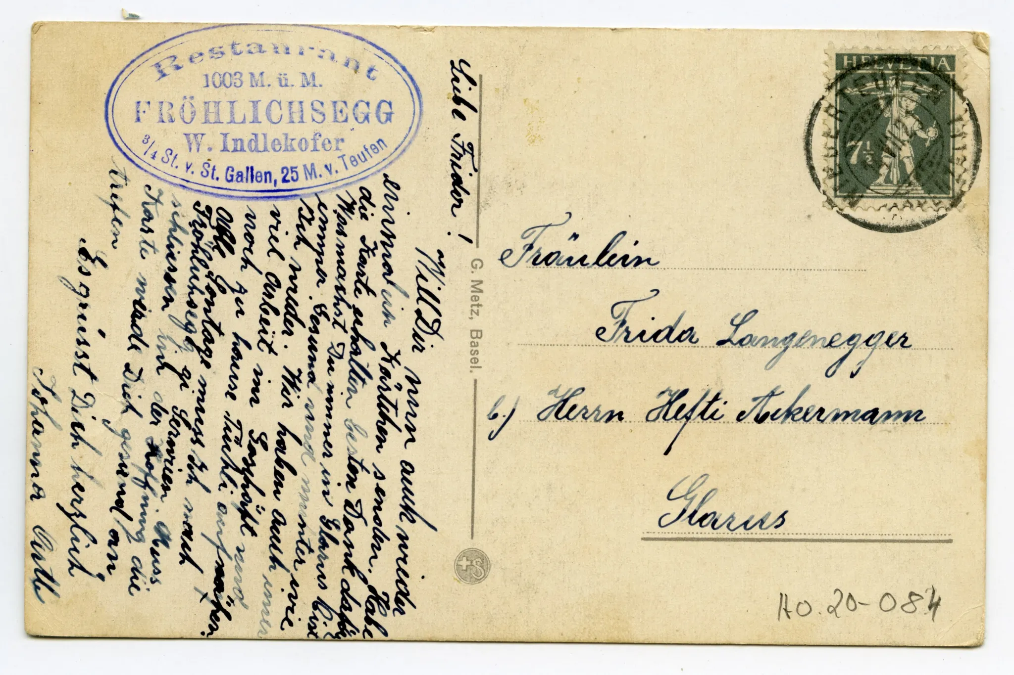 Rückseite mit Text