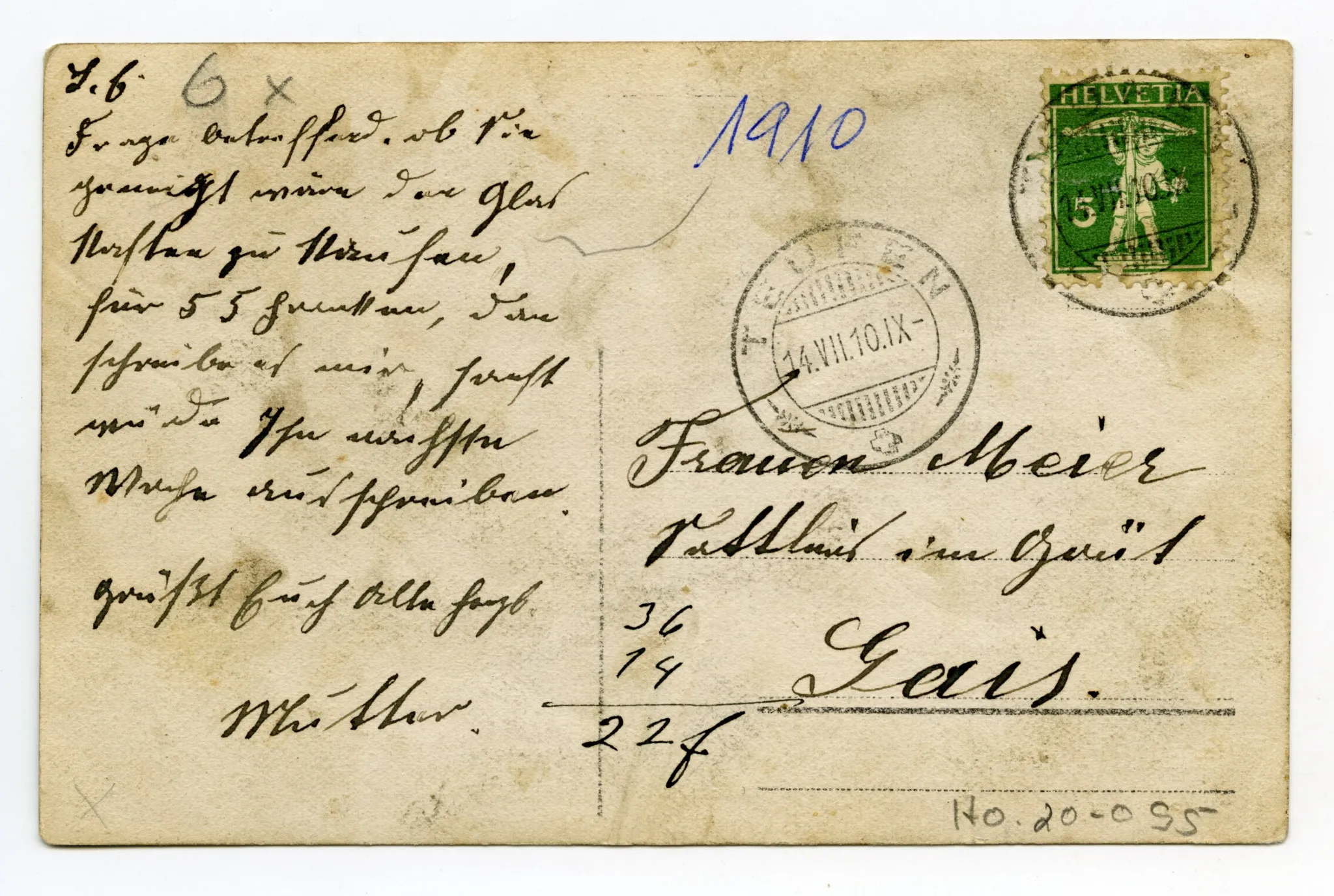 Rückseite mit Text