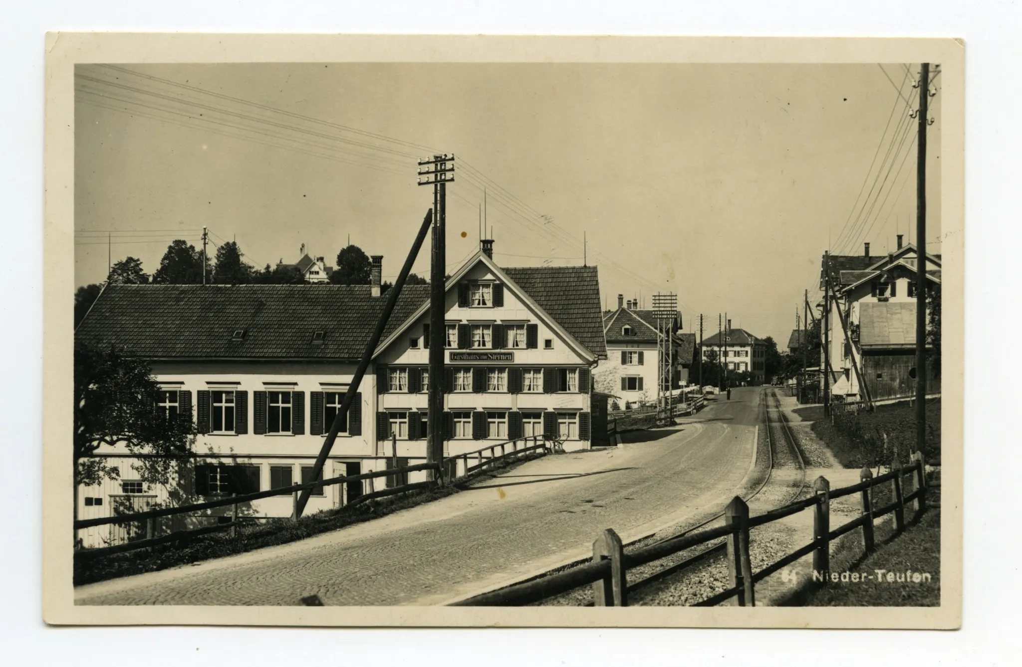 Ansicht aus Osten mit Bahnschiene (vgl. HC.08-59, Datierung Ende 192?)
