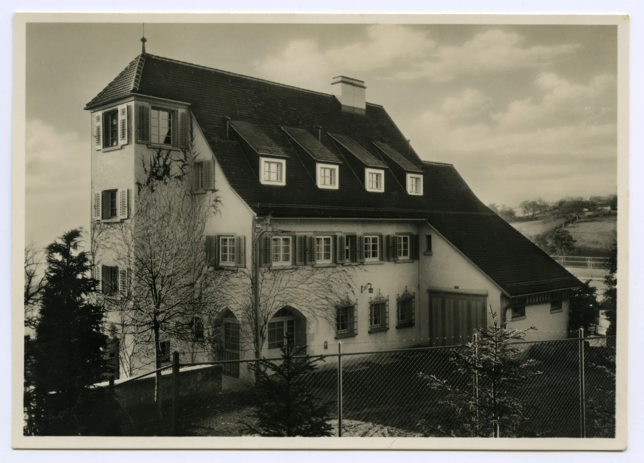 erbaut 1935, Karte 1: Vorderansicht; (vgl. Hc.09-05, identisch), Karte 2: rückseitige Ansicht