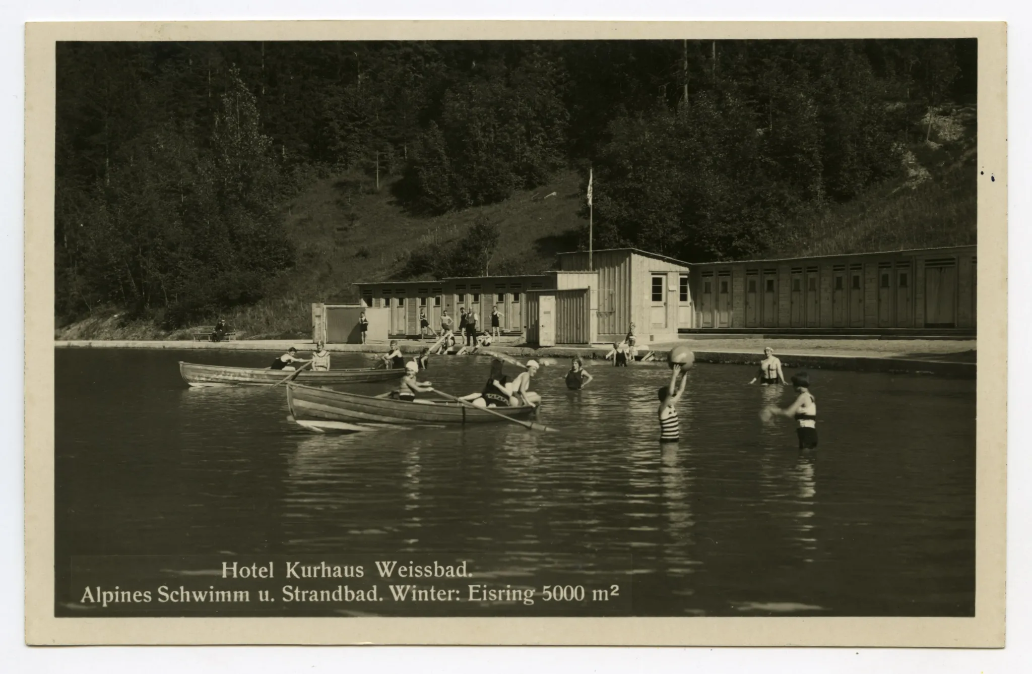 im Sommer mit Badegästen
