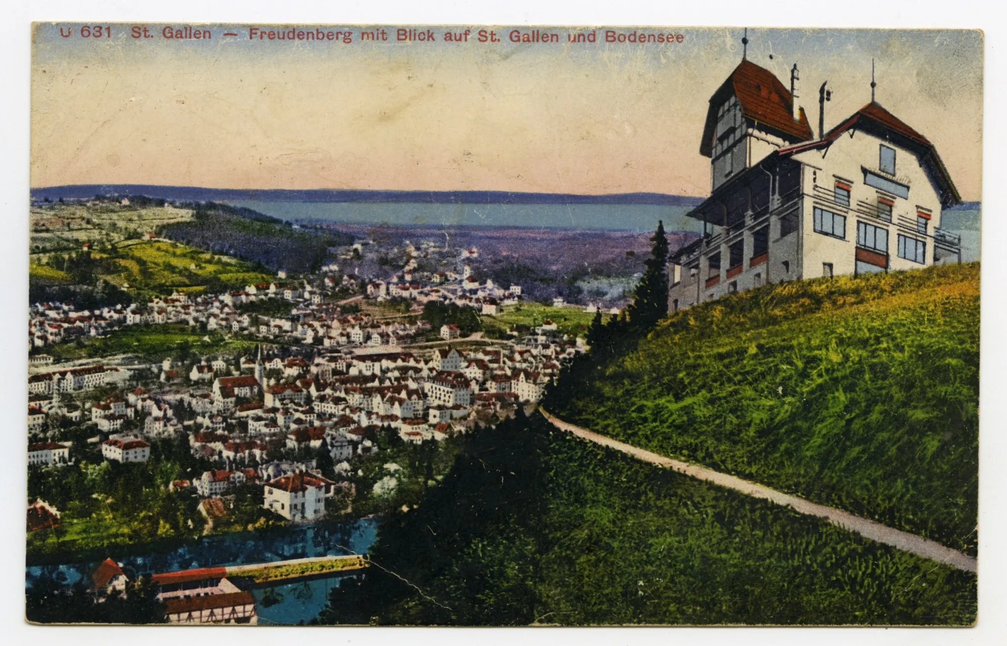 mit Blick auf St. Gallen und Bodensee