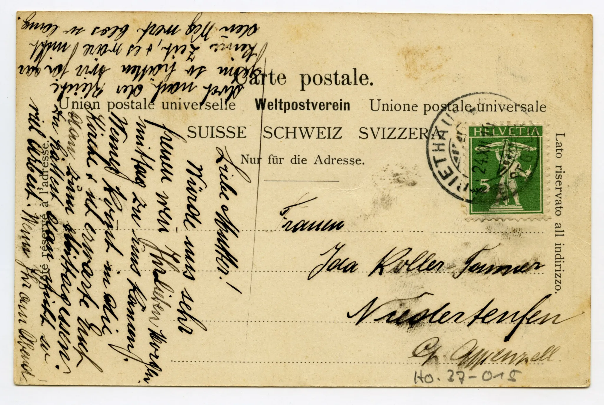 mit drei Ansichten von Riethäusle, ein Bild mit Liebeggweiher