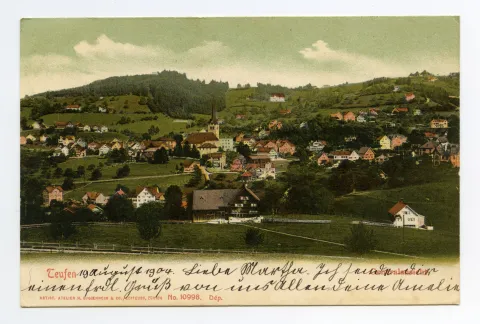 mit Gemeindekrankenhaus Gremm, Blick zu Fernblick, Frölichsegg, Bad Sonder, Schäflisegg