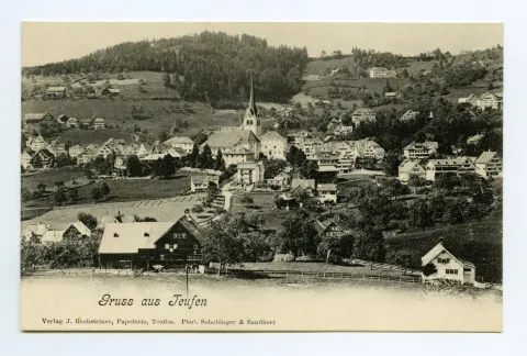 Blick zu Fernblick, Frölichsegg, Bad Sonder, Schäflisegg. Scheibenstand 300m von Schiessstand am Südost-Fuss der Frölichsegg?? (vgl. Hc.15-10)