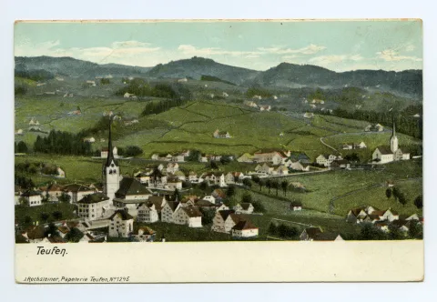 beide Dorfkirchen, Ebni. Blick zu Schlatterlehn, Gäbris?