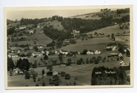 Farnbüel, Wellenrüti. Mit Schützenhaus/Scheibenstand, Bad Sonder. Blick zu Schäflisegg, Hüslersegg