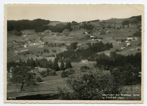 Blick zu den Eggen, Waldegg und Kulm