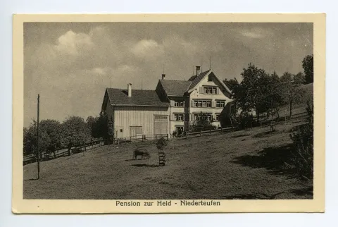 Gesamtansicht mit Wiese im Vordergrund (vgl. Hc.08-80, identische Karte)
