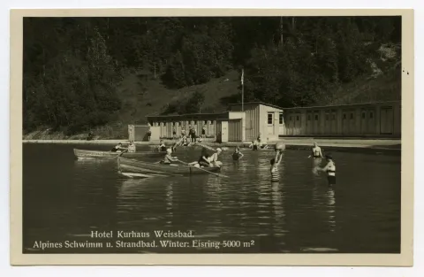 im Sommer mit Badegästen