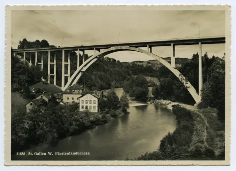 Ansicht der fertiggestellten Brücke